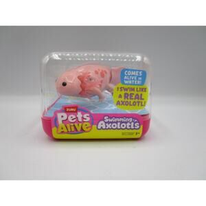Pets Alive Swimming Axolotl Pink - Comes Alive In Water Real Swimming Actions